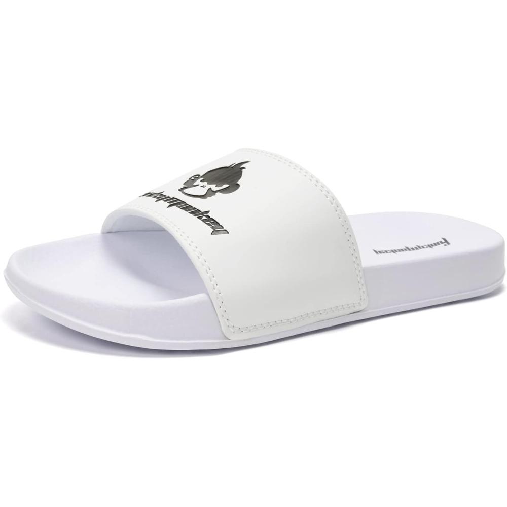 imageFUNKYMONKEY Slides for Men Indoor ampamp Outdoor Comfort Casual SandalsWhite