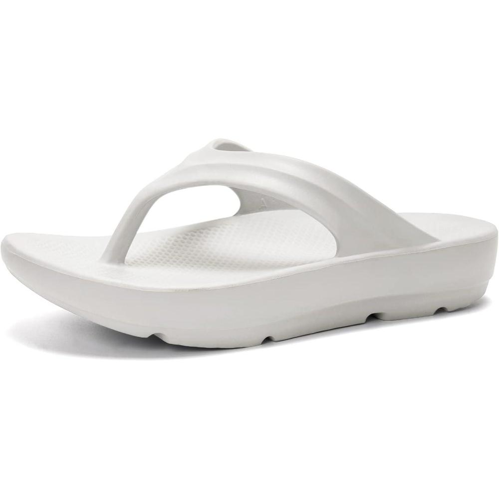 imageFUNKYMONKEY Womens Thong Flip Flop Ultra Soft Arch Support SandalsLt Grey a