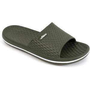 FUNKYMONKEY Mens Bathroom Shower Slippers Indoor Home Beach Non Slip Sandal(Army Green/Mb)