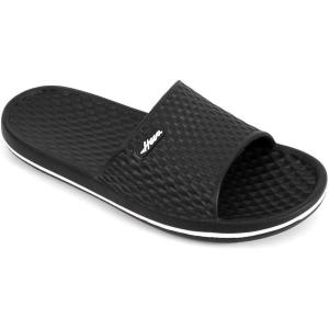 FUNKYMONKEY Mens Bathroom Shower Slippers Indoor Home Beach Non Slip Sandal(Black/Mb)