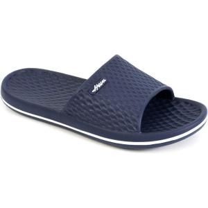 FUNKYMONKEY Mens Bathroom Shower Slippers Indoor Home Beach Non Slip Sandal(Navy/Mb)