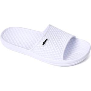 FUNKYMONKEY Mens Bathroom Shower Slippers Indoor Home Beach Non Slip Sandal(White)