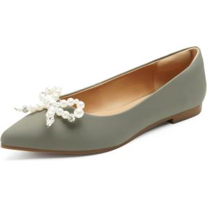 FUNKYMONKEY Women’s Classic Ballet Flats Casual Comfort Slip On Flats Shoes(Grey/Zz)