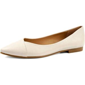 FUNKYMONKEY Women’s Classic Ballet Flats Casual Comfort Slip On Flats Shoes(Nude a)