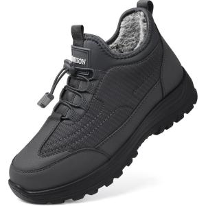 TEMOFON Snow Boots for Women Winter: Waterproof Slip On Fur Warm Woman Shoes 2025 – Walking Comfortable Ankle Booties(2887 Grey)