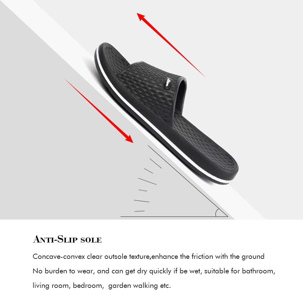 image:imageFUNKYMONKEY Womens Bathroom Shower Slippers Indoor Home Beach Non Slip SandalBlackFmb