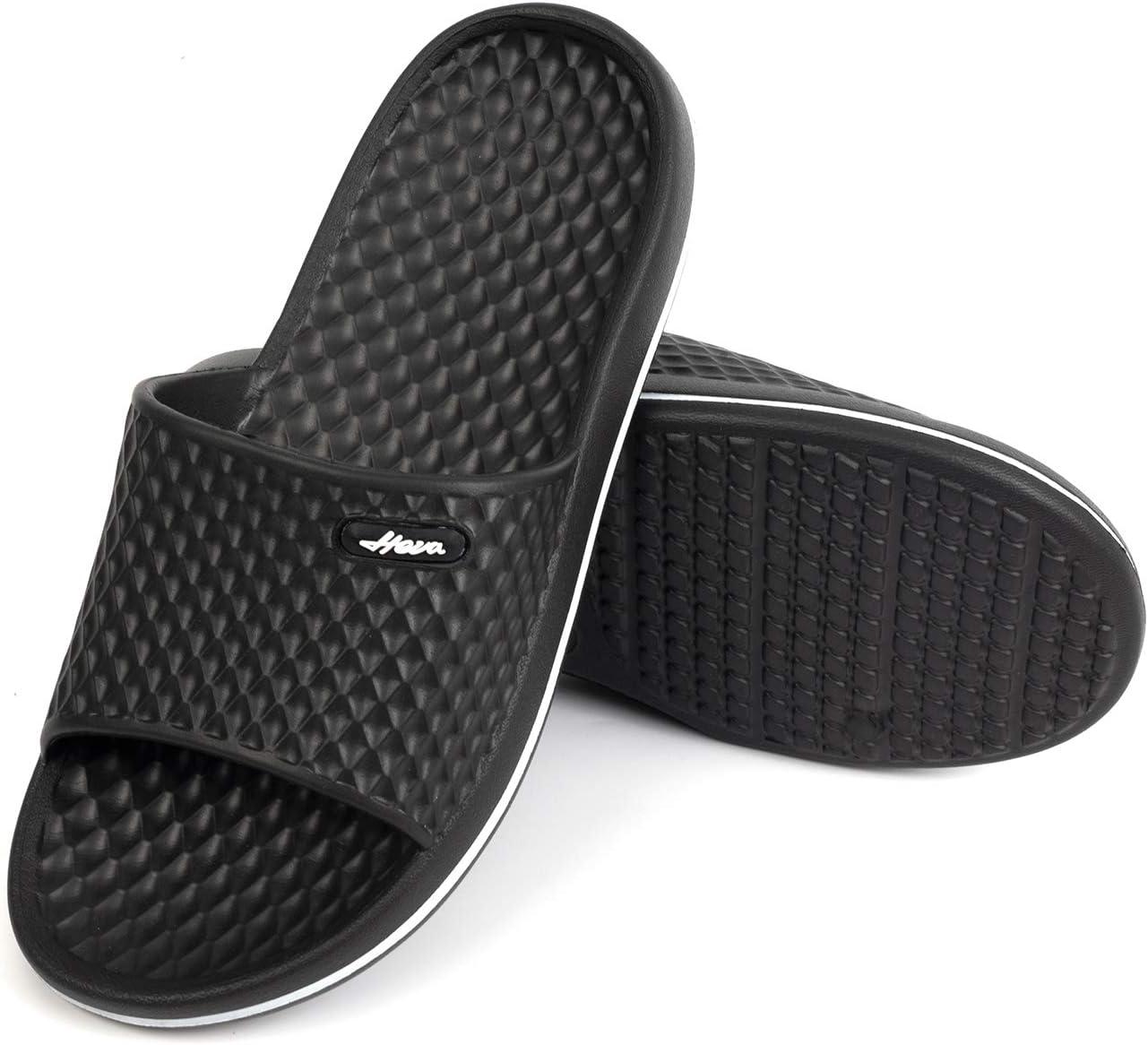 image:imageFUNKYMONKEY Womens Bathroom Shower Slippers Indoor Home Beach Non Slip SandalBlackFmb