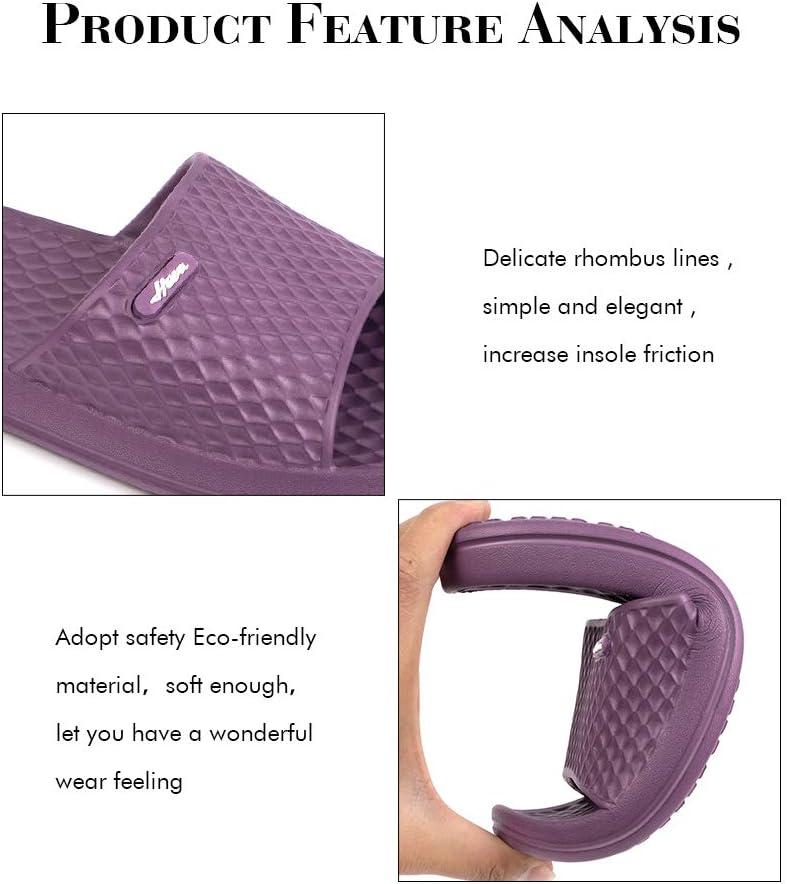 image:imageFUNKYMONKEY Womens Bathroom Shower Slippers Indoor Home Beach Non Slip SandalDk Purple
