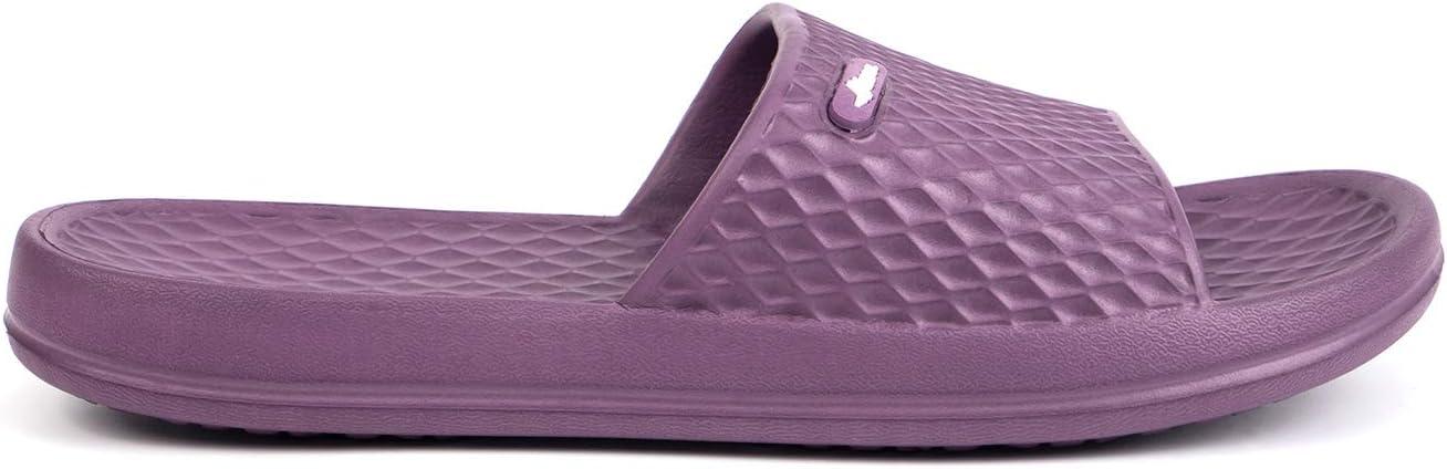 image:imageFUNKYMONKEY Womens Bathroom Shower Slippers Indoor Home Beach Non Slip SandalDk Purple