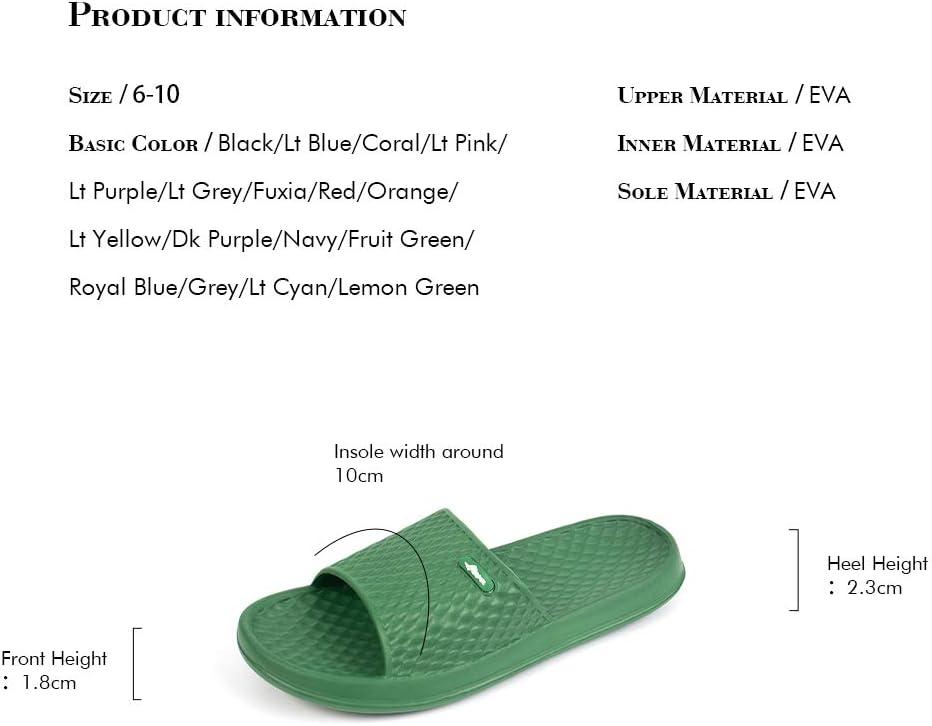 image:imageFUNKYMONKEY Womens Bathroom Shower Slippers Indoor Home Beach Non Slip SandalFruit Green