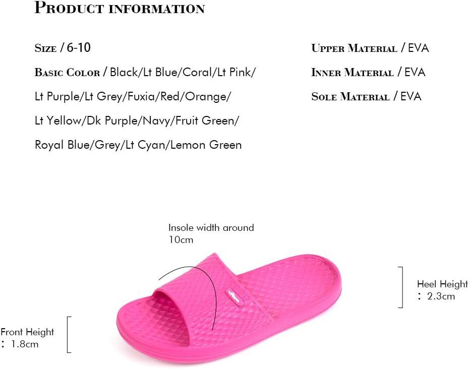 image:imageFUNKYMONKEY Womens Bathroom Shower Slippers Indoor Home Beach Non Slip SandalFuxia
