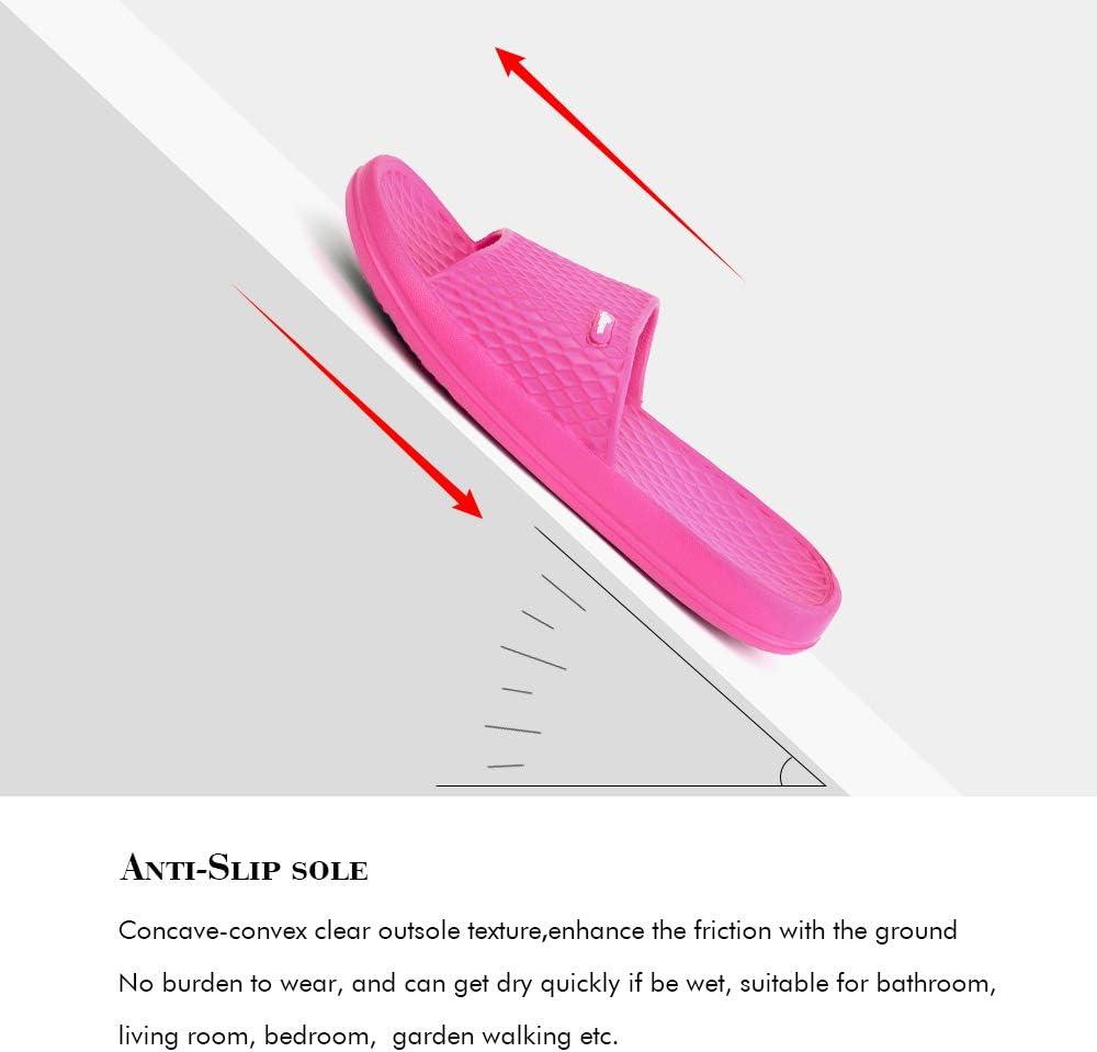 image:imageFUNKYMONKEY Womens Bathroom Shower Slippers Indoor Home Beach Non Slip SandalFuxia