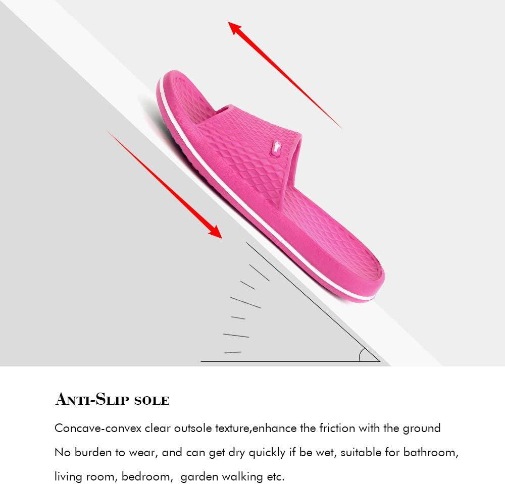 image:imageFUNKYMONKEY Womens Bathroom Shower Slippers Indoor Home Beach Non Slip SandalFuxiaFmb
