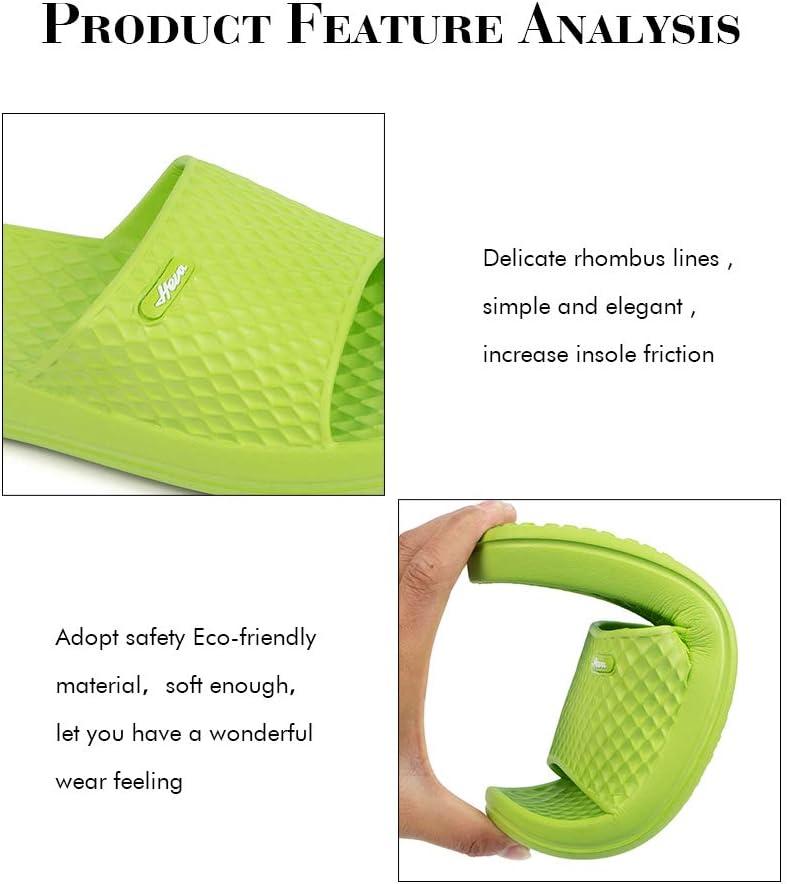 image:imageFUNKYMONKEY Womens Bathroom Shower Slippers Indoor Home Beach Non Slip SandalLemon Green