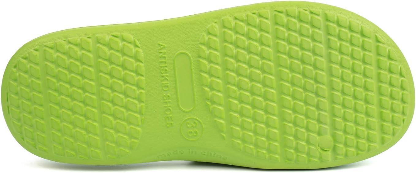 image:imageFUNKYMONKEY Womens Bathroom Shower Slippers Indoor Home Beach Non Slip SandalLemon Green