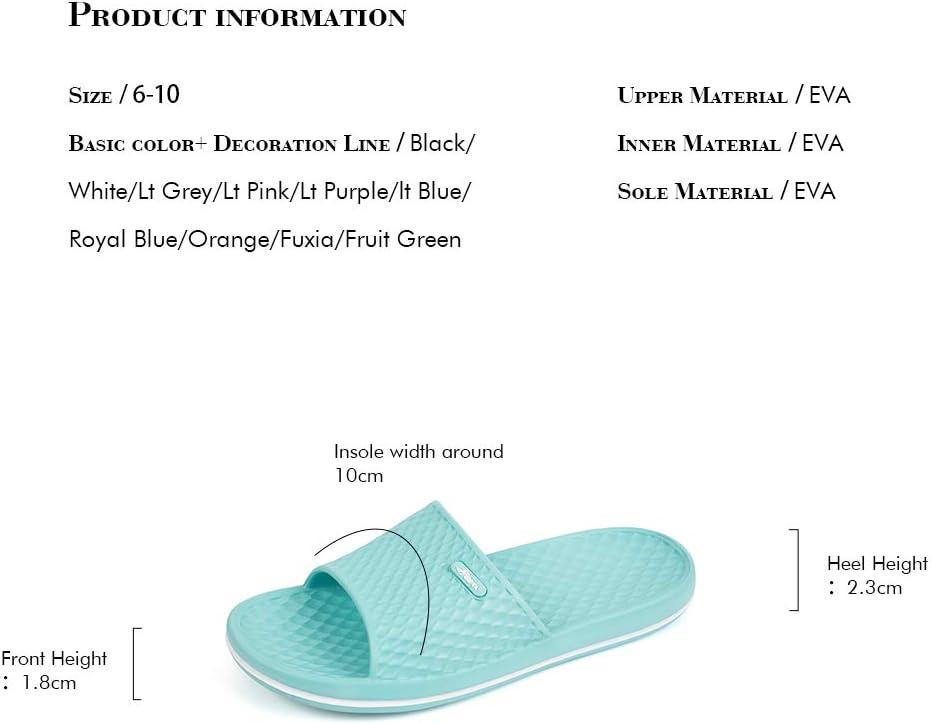 image:imageFUNKYMONKEY Womens Bathroom Shower Slippers Indoor Home Beach Non Slip SandalLt BlueFmb