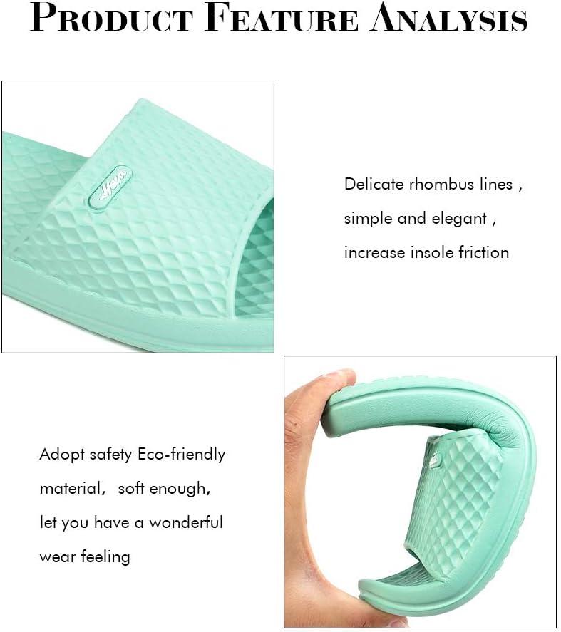 image:imageFUNKYMONKEY Womens Bathroom Shower Slippers Indoor Home Beach Non Slip SandalLt Cyan