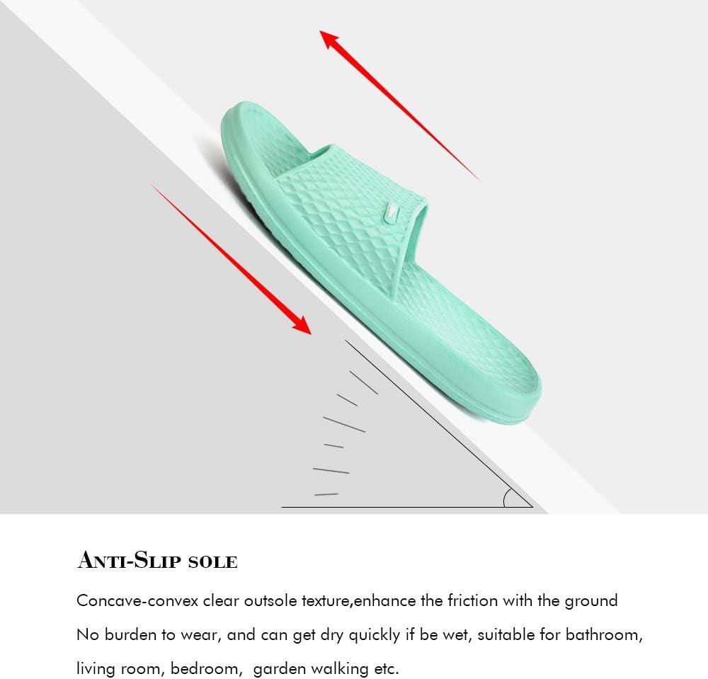 image:imageFUNKYMONKEY Womens Bathroom Shower Slippers Indoor Home Beach Non Slip SandalLt Cyan