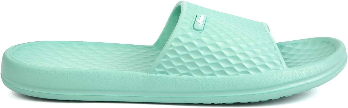 image:imageFUNKYMONKEY Womens Bathroom Shower Slippers Indoor Home Beach Non Slip SandalLt Cyan