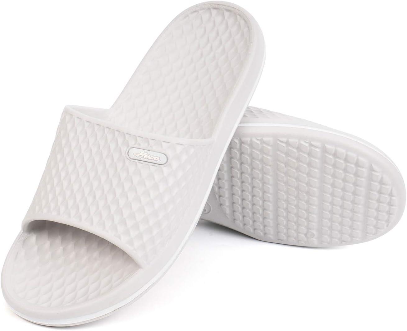 image:imageFUNKYMONKEY Womens Bathroom Shower Slippers Indoor Home Beach Non Slip SandalLt GreyFmb