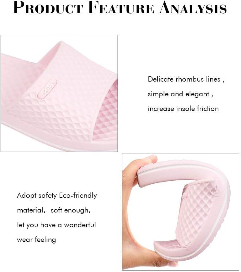 image:imageFUNKYMONKEY Womens Bathroom Shower Slippers Indoor Home Beach Non Slip SandalLt PinkFmb