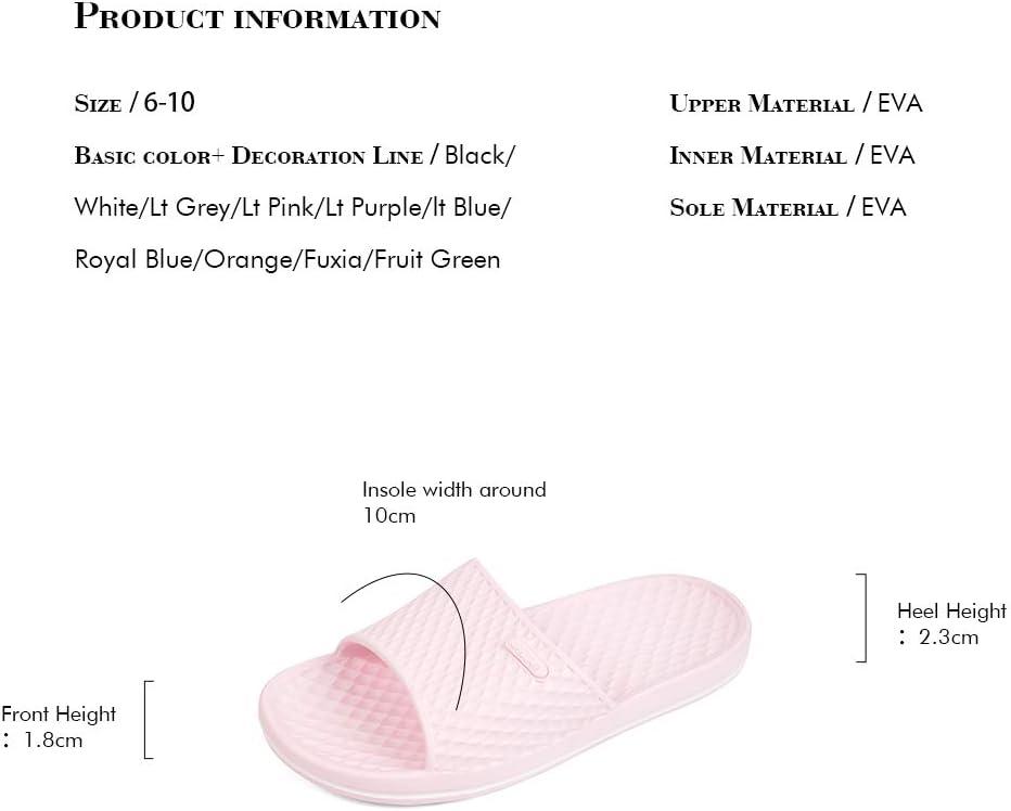 image:imageFUNKYMONKEY Womens Bathroom Shower Slippers Indoor Home Beach Non Slip SandalLt PinkFmb
