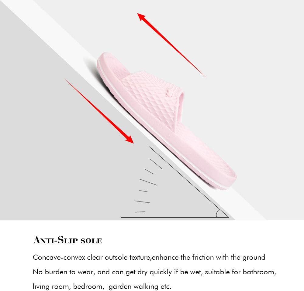 image:imageFUNKYMONKEY Womens Bathroom Shower Slippers Indoor Home Beach Non Slip SandalLt PinkFmb