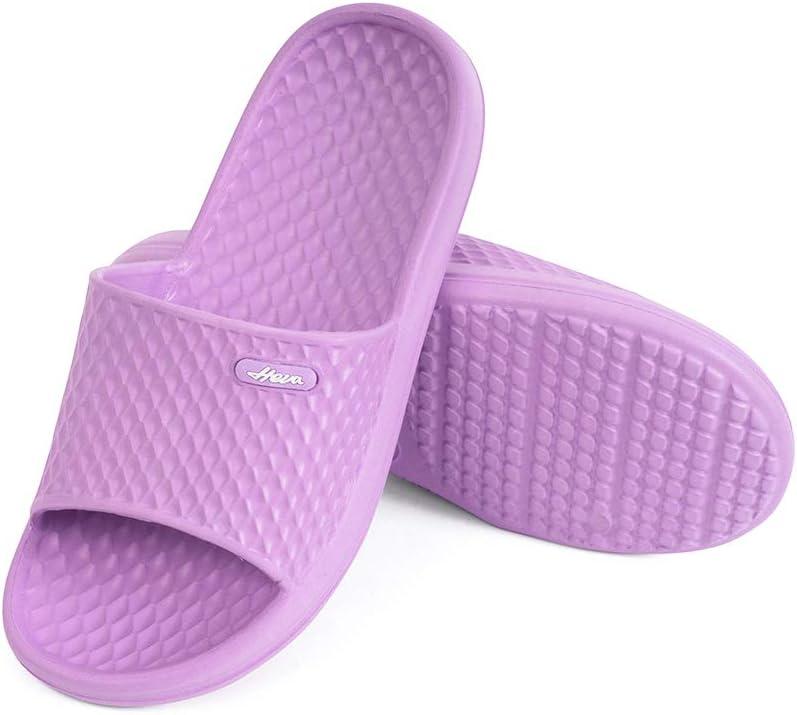 image:imageFUNKYMONKEY Womens Bathroom Shower Slippers Indoor Home Beach Non Slip SandalLt Purple
