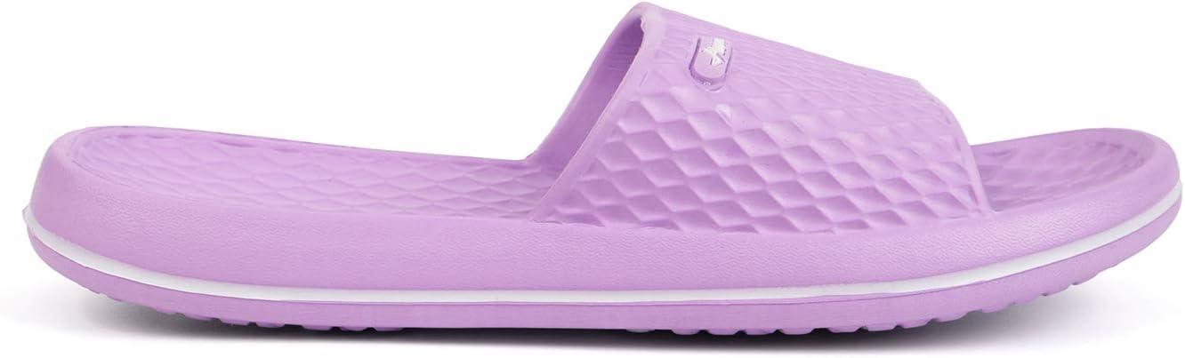 image:imageFUNKYMONKEY Womens Bathroom Shower Slippers Indoor Home Beach Non Slip SandalLt PurpleFmb