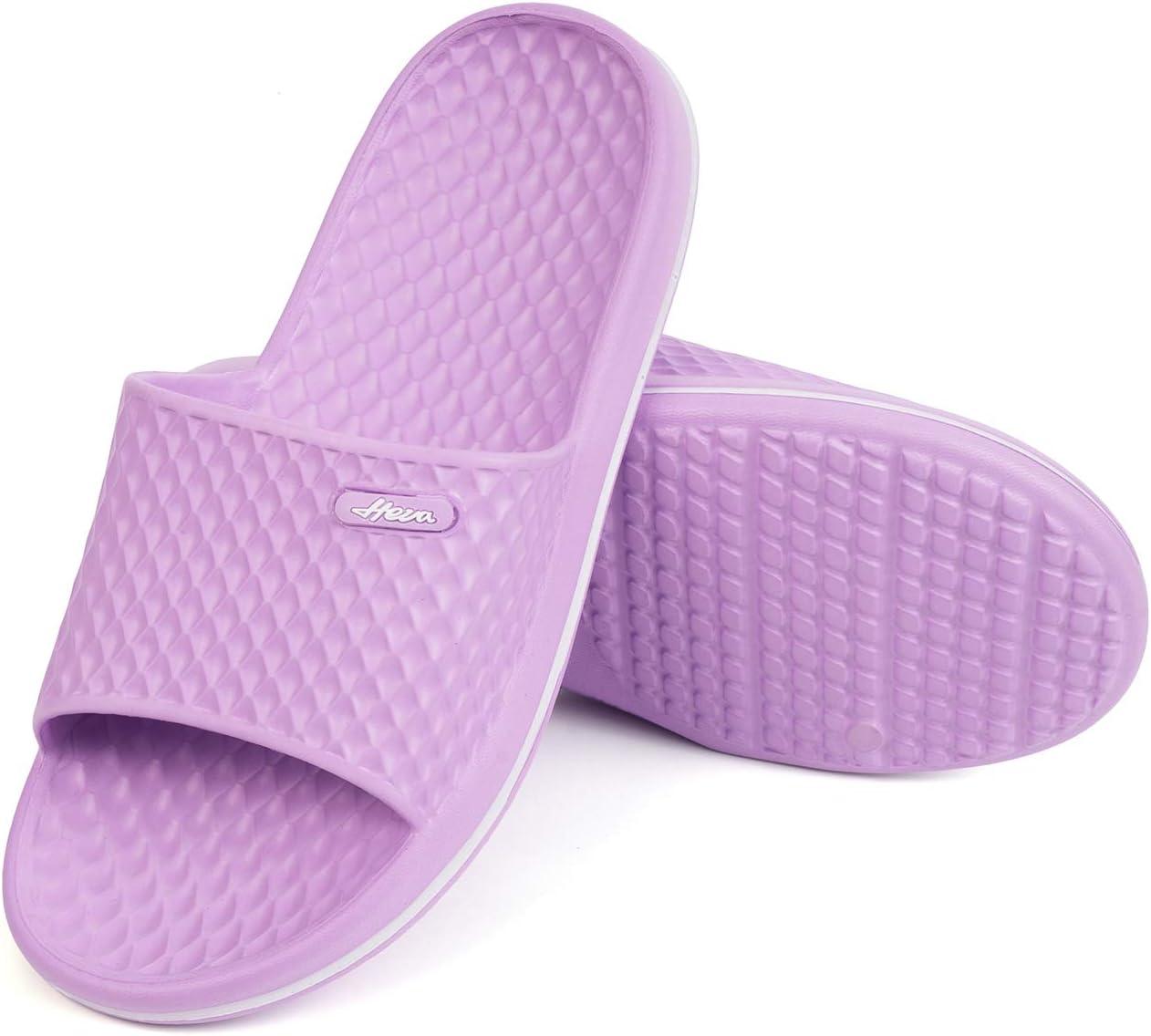 image:imageFUNKYMONKEY Womens Bathroom Shower Slippers Indoor Home Beach Non Slip SandalLt PurpleFmb