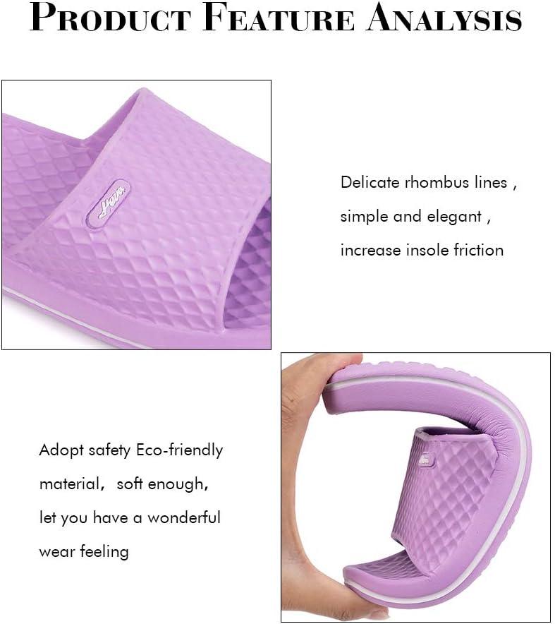 image:imageFUNKYMONKEY Womens Bathroom Shower Slippers Indoor Home Beach Non Slip SandalLt PurpleFmb
