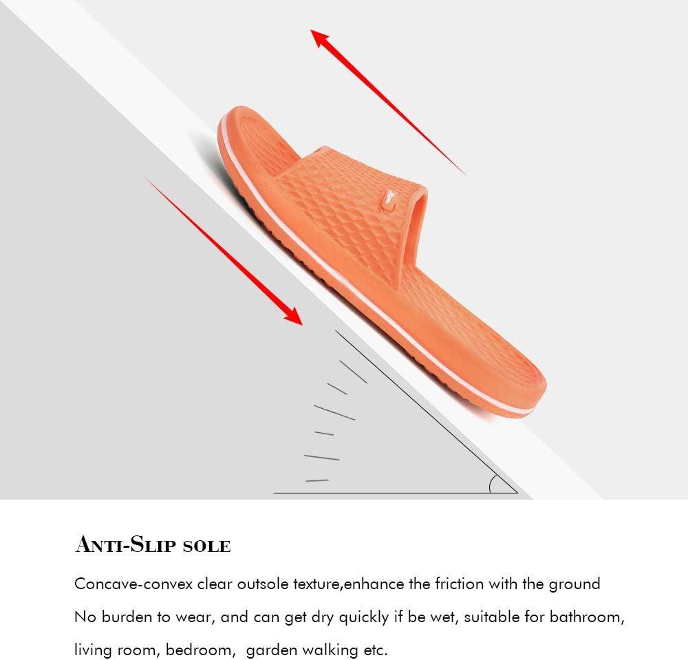 image:imageFUNKYMONKEY Womens Bathroom Shower Slippers Indoor Home Beach Non Slip SandalOrangeFmb