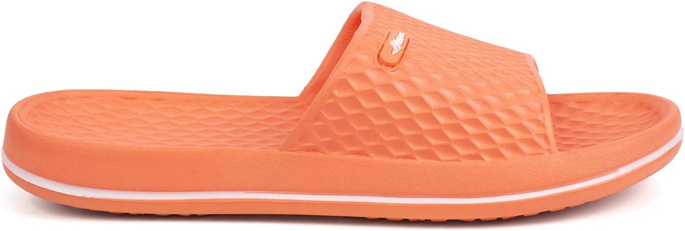 image:imageFUNKYMONKEY Womens Bathroom Shower Slippers Indoor Home Beach Non Slip SandalOrangeFmb