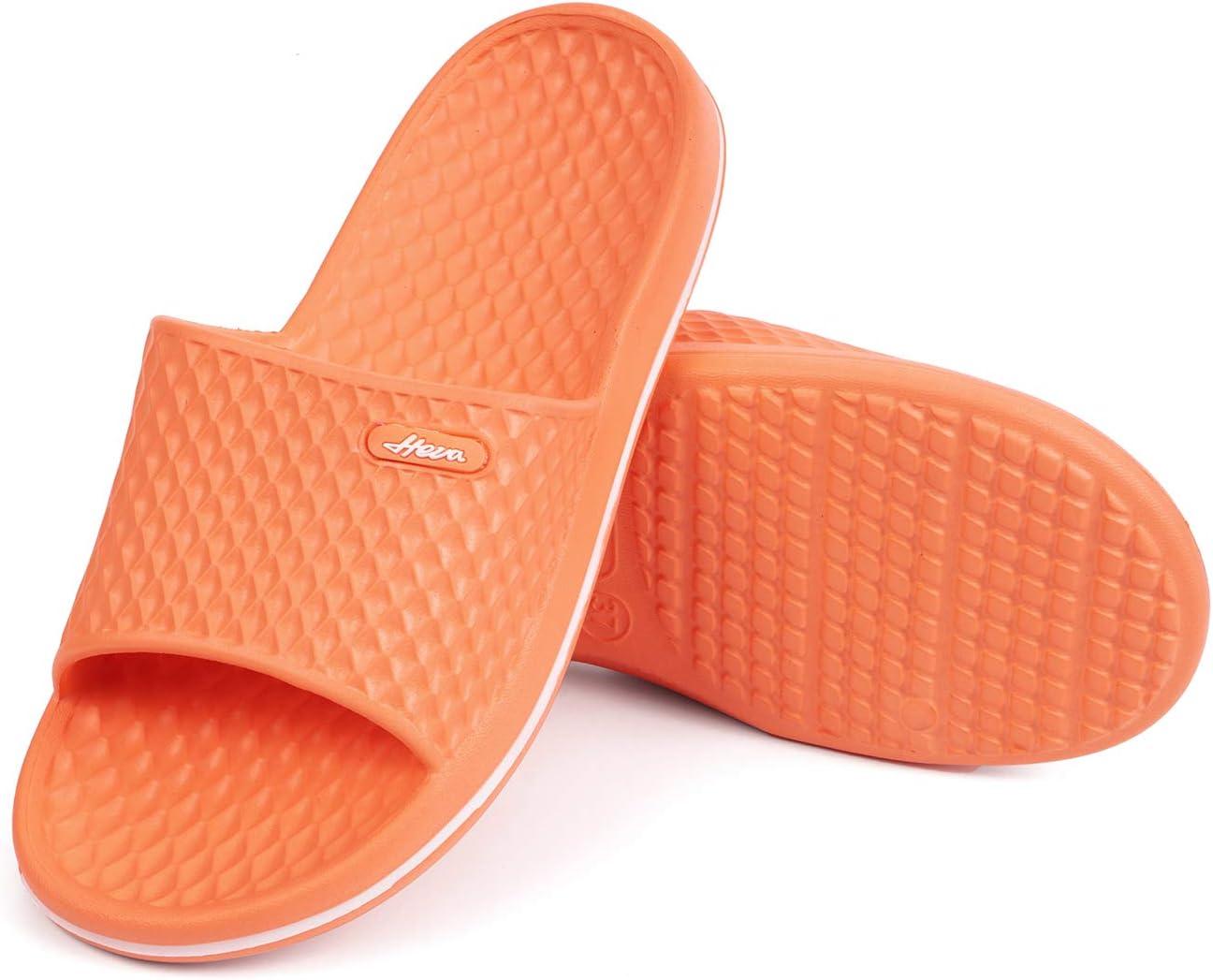 image:imageFUNKYMONKEY Womens Bathroom Shower Slippers Indoor Home Beach Non Slip SandalOrangeFmb