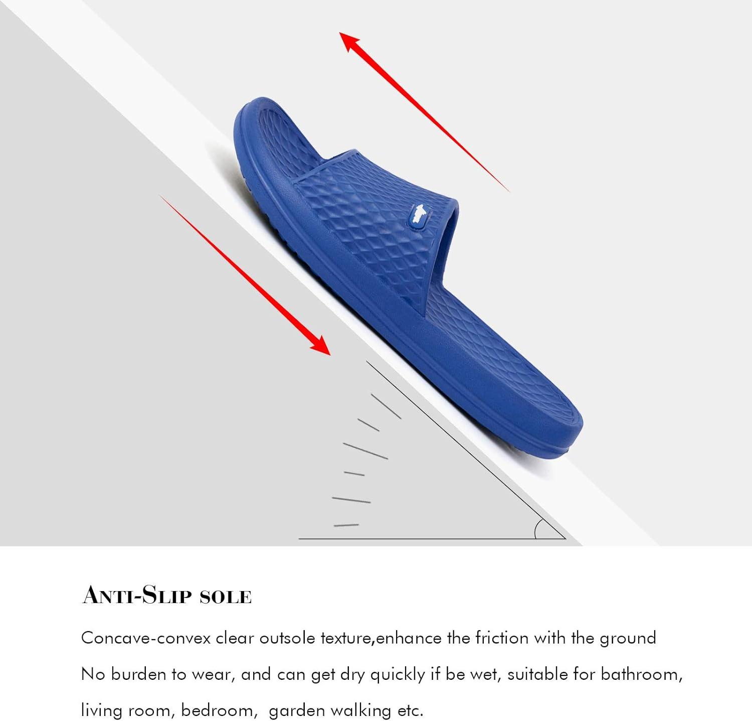 image:imageFUNKYMONKEY Womens Bathroom Shower Slippers Indoor Home Beach Non Slip SandalRoyal Blue