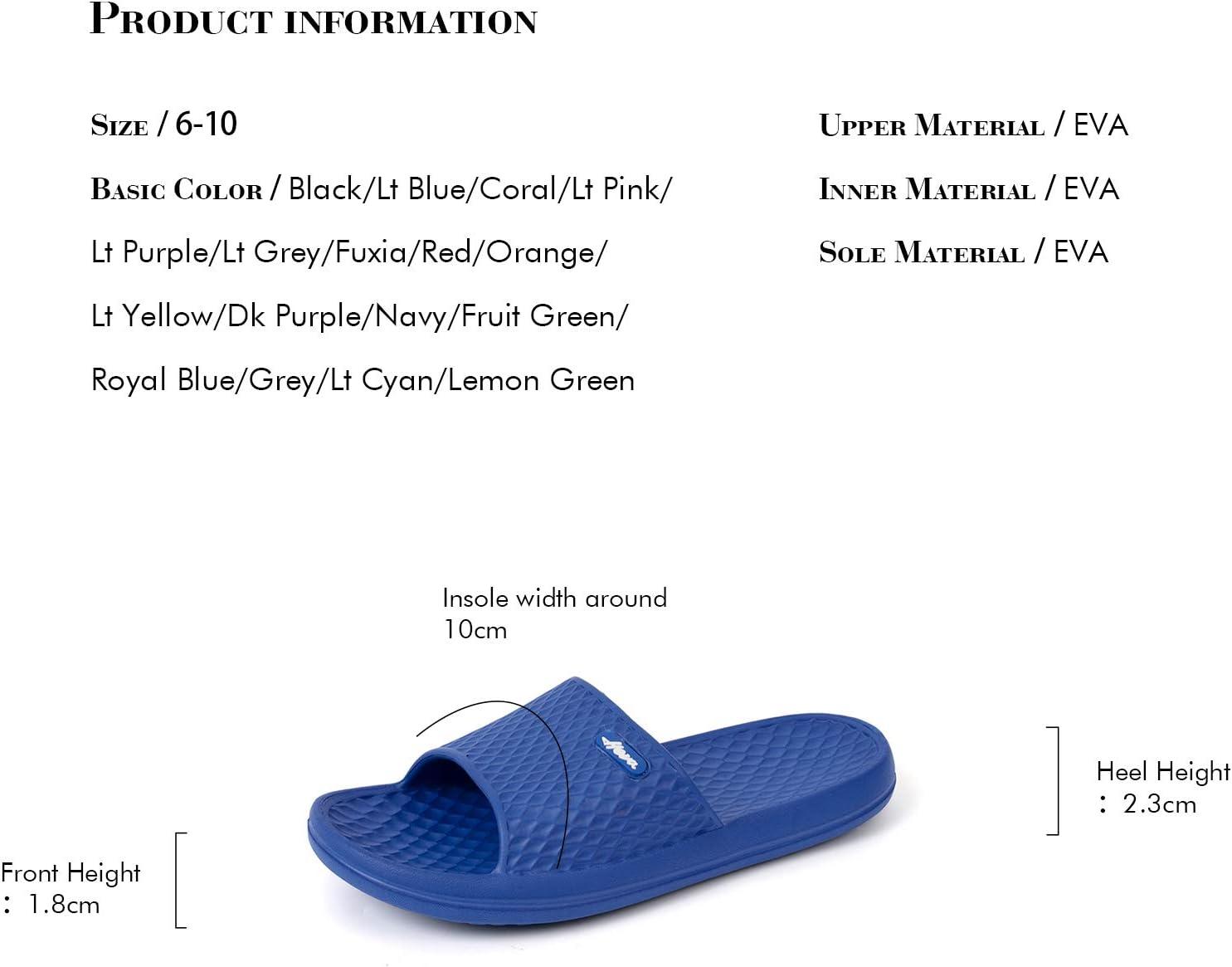 image:imageFUNKYMONKEY Womens Bathroom Shower Slippers Indoor Home Beach Non Slip SandalRoyal Blue