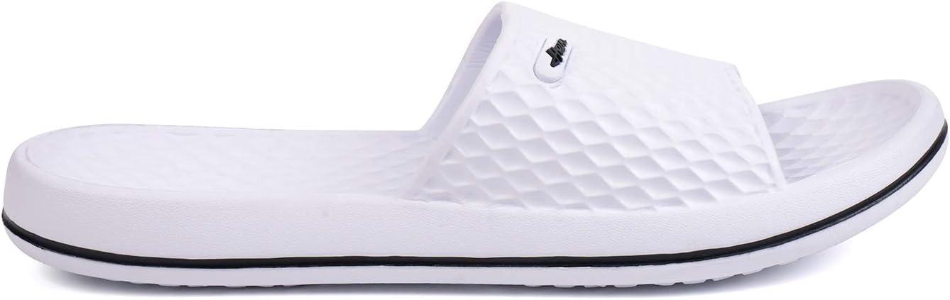 image:imageFUNKYMONKEY Womens Bathroom Shower Slippers Indoor Home Beach Non Slip SandalWhiteFmb