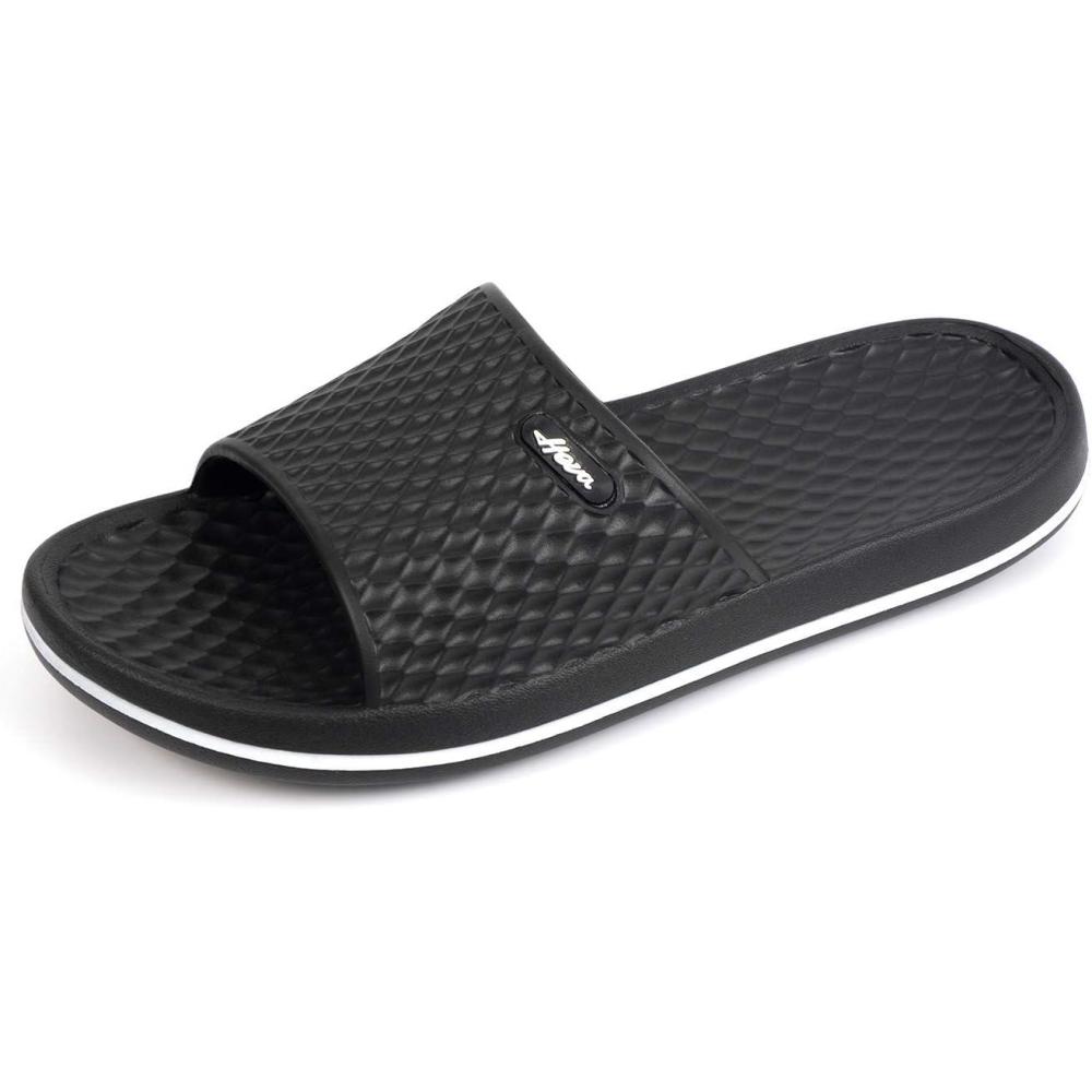 image:imageFUNKYMONKEY Womens Bathroom Shower Slippers Indoor Home Beach Non Slip SandalBlackFmb
