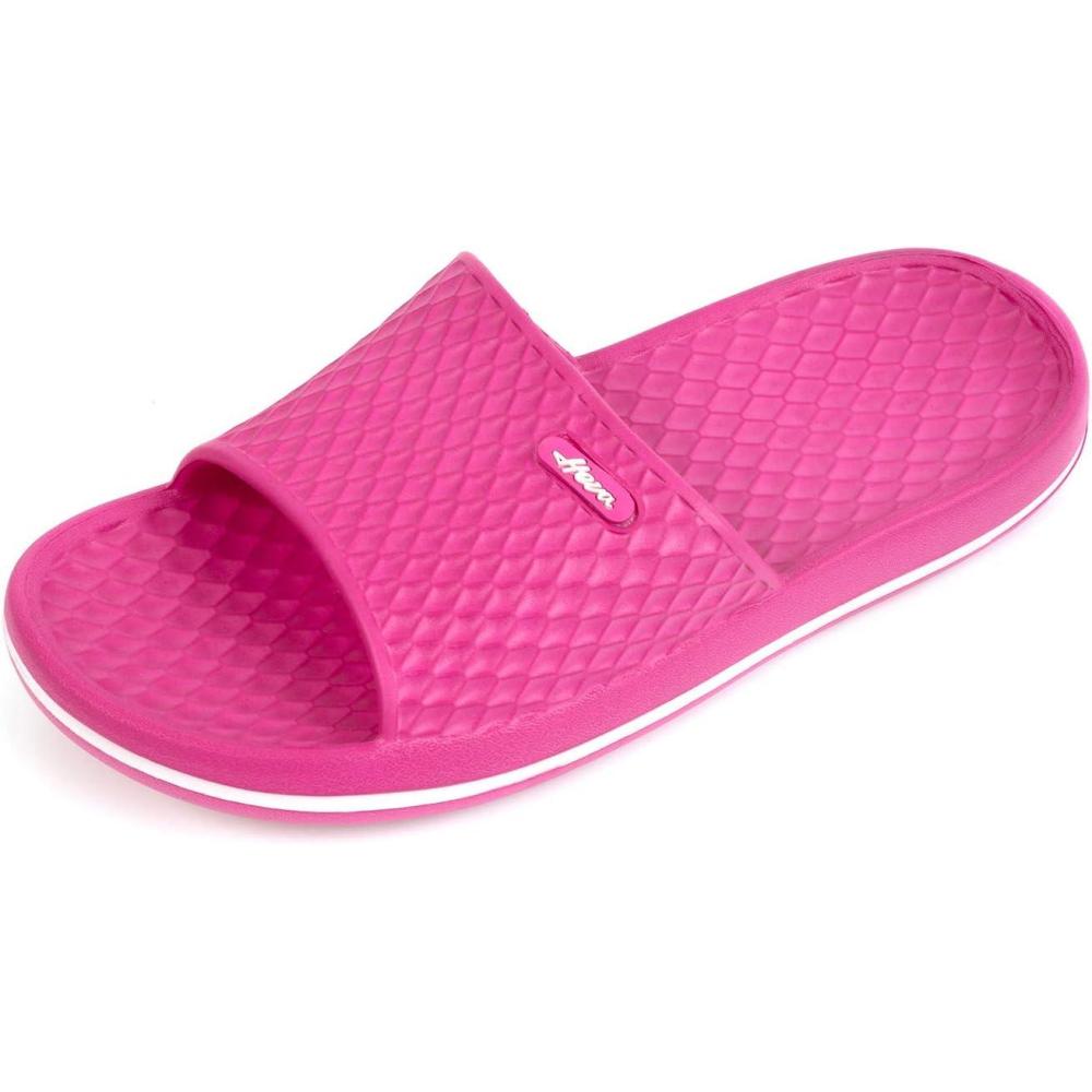 image:imageFUNKYMONKEY Womens Bathroom Shower Slippers Indoor Home Beach Non Slip SandalFuxiaFmb