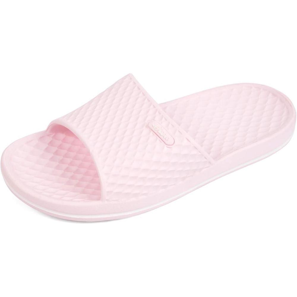 image:imageFUNKYMONKEY Womens Bathroom Shower Slippers Indoor Home Beach Non Slip SandalLt PinkFmb