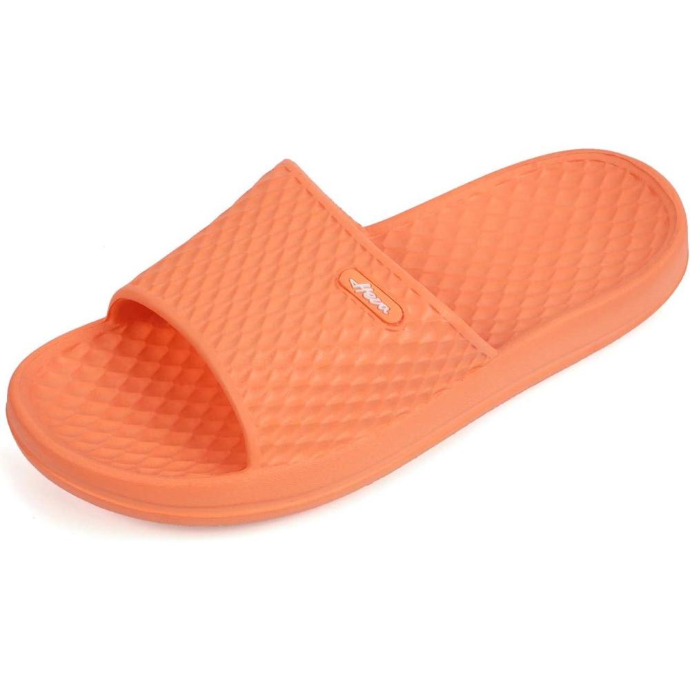 image:imageFUNKYMONKEY Womens Bathroom Shower Slippers Indoor Home Beach Non Slip SandalOrange