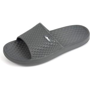 FUNKYMONKEY Womens Bathroom Shower Slippers Indoor Home Beach Non Slip Sandal(Grey)