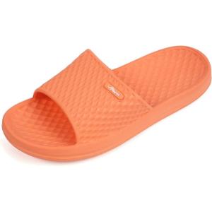 FUNKYMONKEY Womens Bathroom Shower Slippers Indoor Home Beach Non Slip Sandal(Orange)